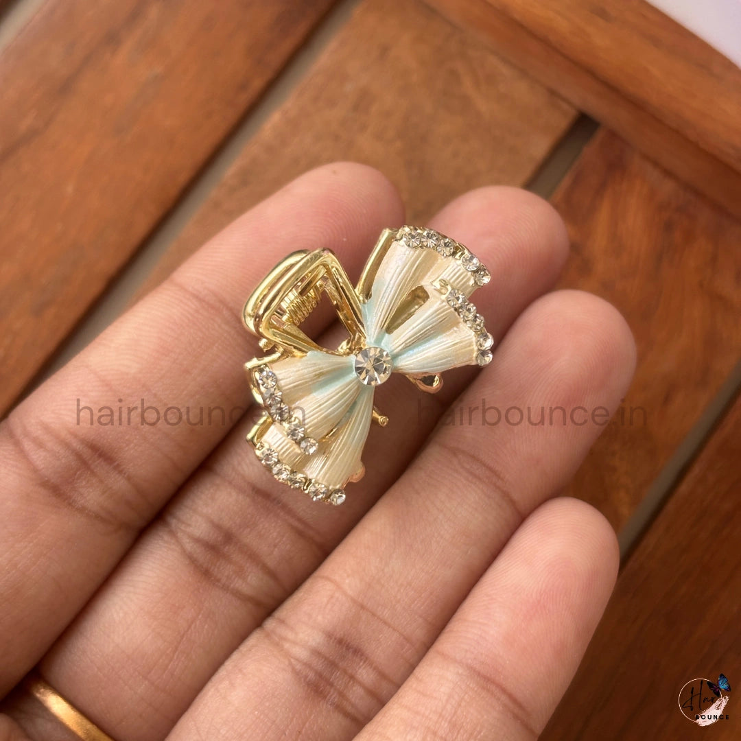 Aurora Bow Premium Metal Hair Claw - Small