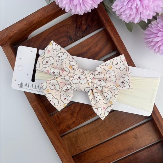 Puppy Printed  New Born Headband