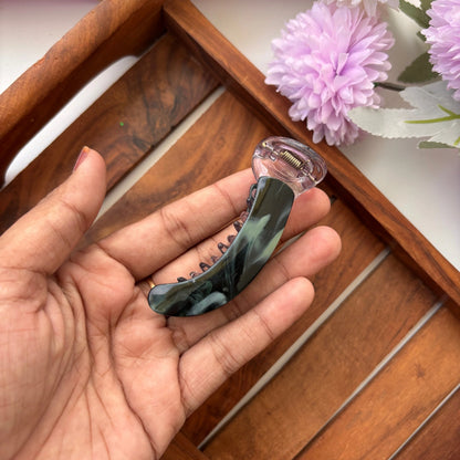 Marble Sheet Banana Clip - Medium