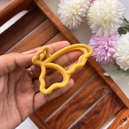 Colourful Butterfly Outline Hair Claw - Medium