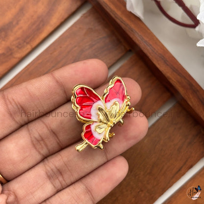 Butterfly Metal Hair Claw Clip - Small