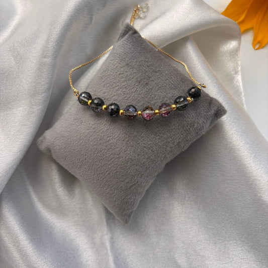 Gleam Crystal Bead Bracelet – Adjustable