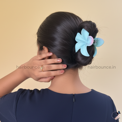 Dual Shade Lilly Flower Hair Claw – Large