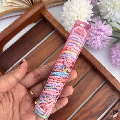Twist Knit Hair Ties Set – Pack of 50