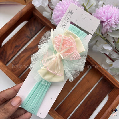 Sweet Butterfly Lace Newborn Baby Nylon Headband