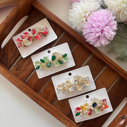 Royal Crystal Vine Center Hair Clip