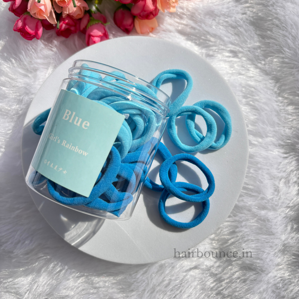 50 Pieces Colourful Rubber Band with Bottle