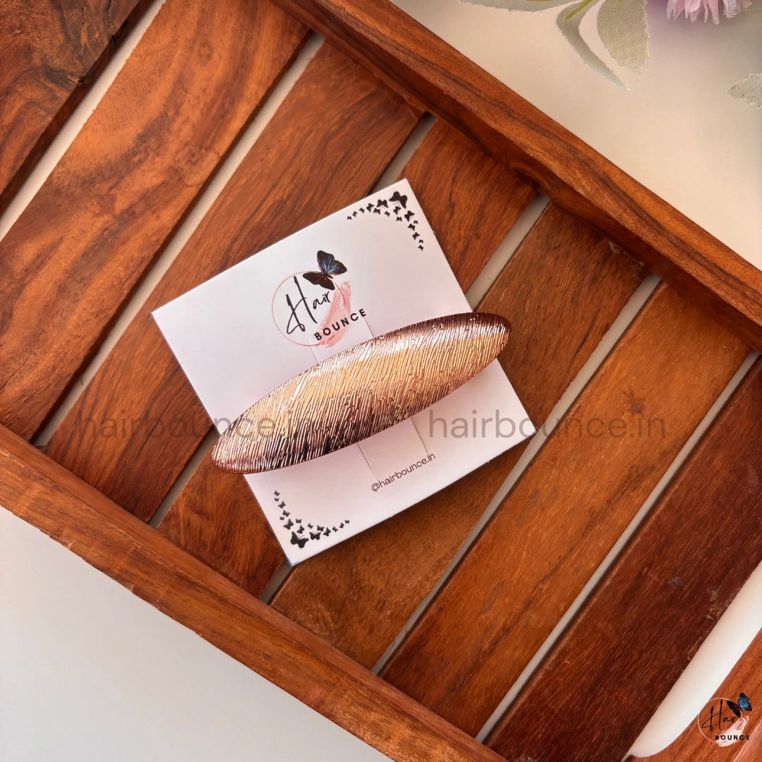 Radiance Line Metallic Barrette – Luxe Linear Shine Collection