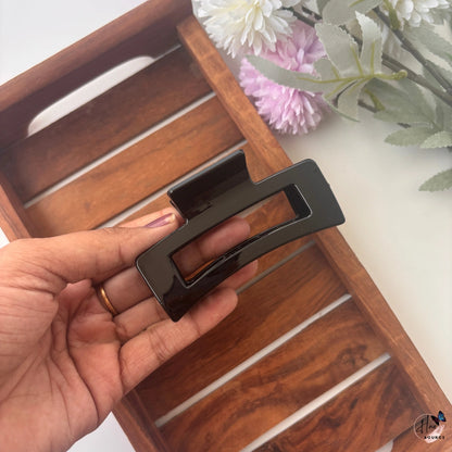 Crystal Gloss Rectangle Hair Claw – Large
