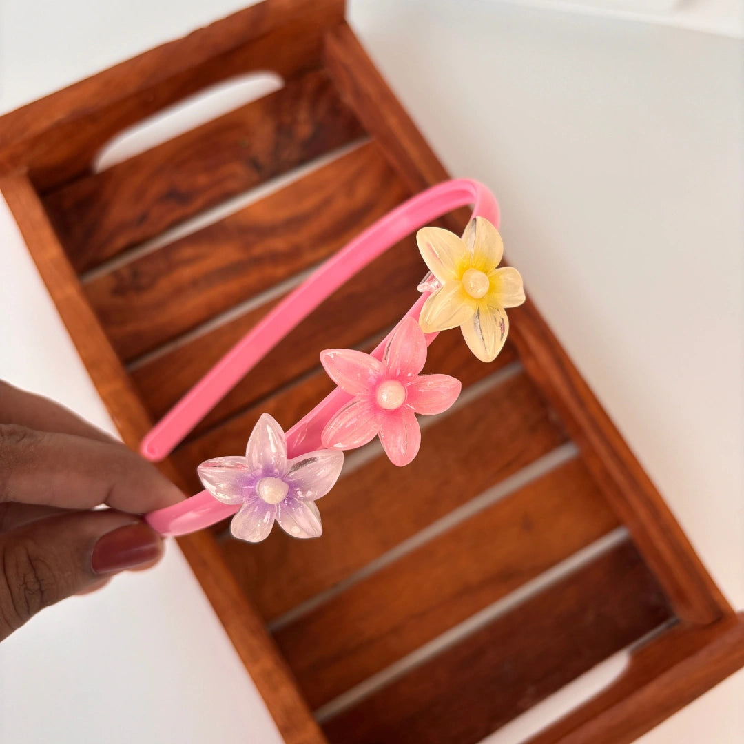 Glossy Star Flower Headband