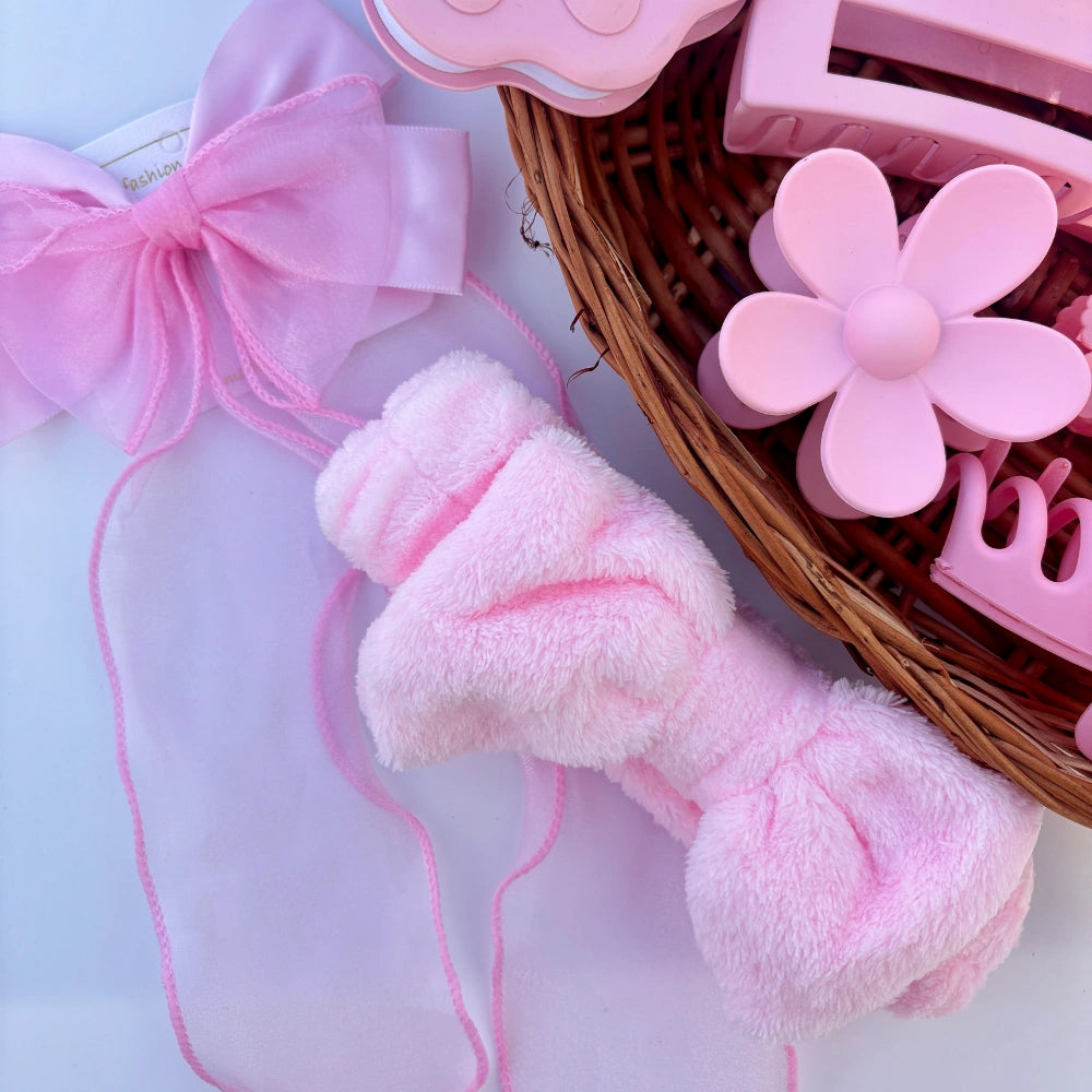 🌸 Pink Bliss Self-Care & Hair Essentials Hamper 🌸