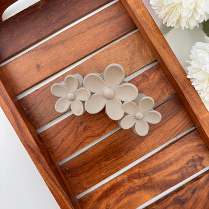 Matte Blossom Flower Hair Claw - Large