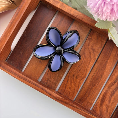 Glossy Petal Flower Hair Claw – Large 🌸✨