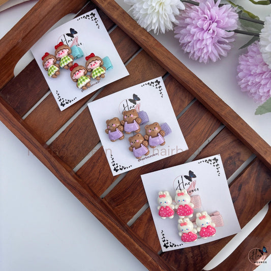 Cute Character Kids Snap Hair Clips
