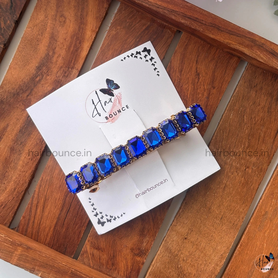 Elite Aura Center Hair Clip - Dark Blue