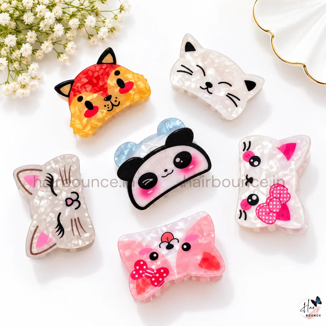 Cute Animal & Kitty Hair Claw – Medium