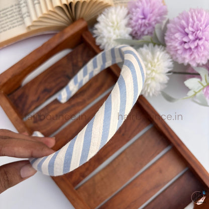 Classic Stripe Padded Headband for Women & Girls – Soft Fabric Hair Band