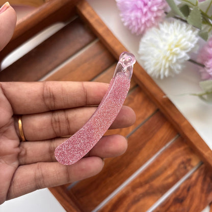 Sparkling Glitter Lock Banana Clip - Medium