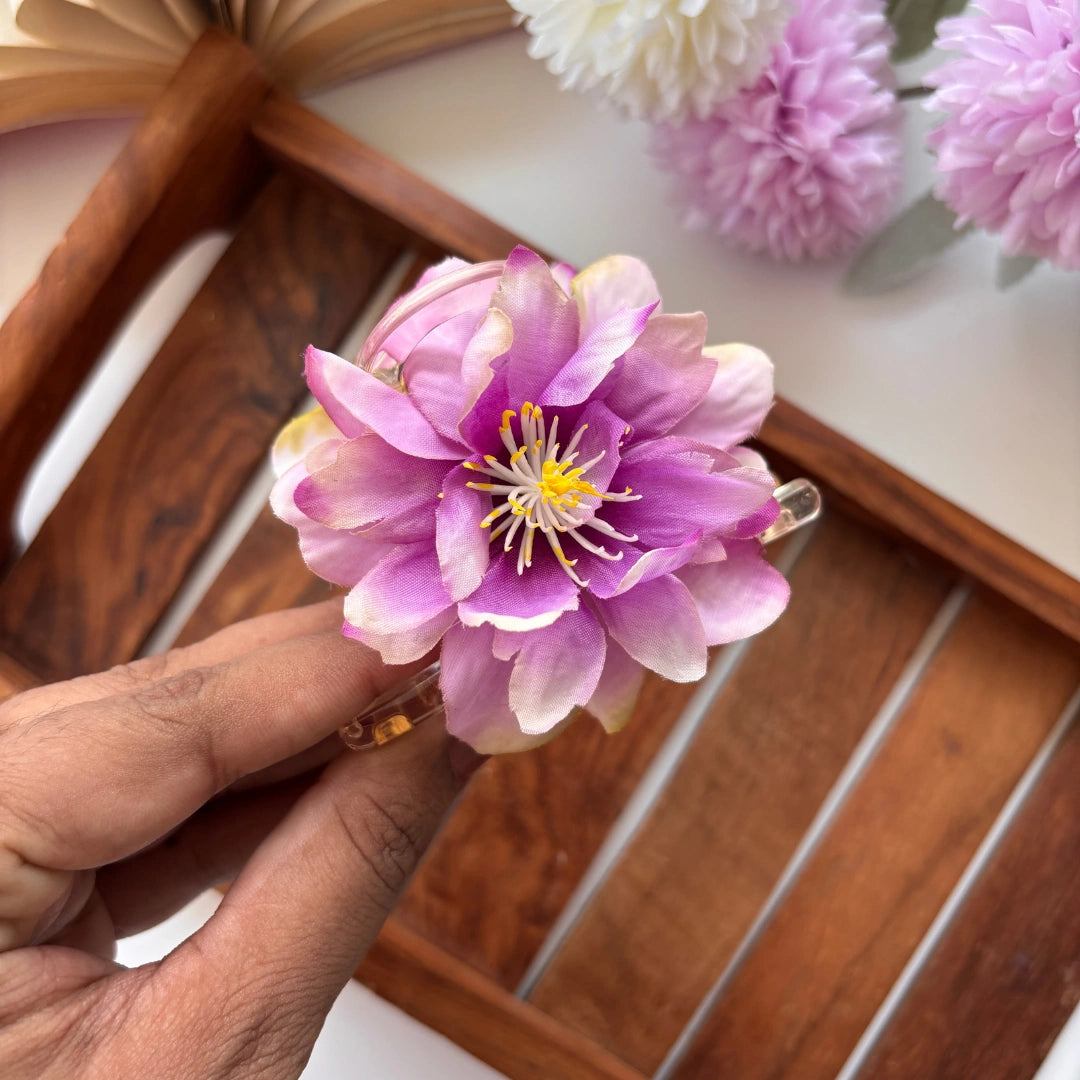 Blooming Lotus Hair Claw – Large