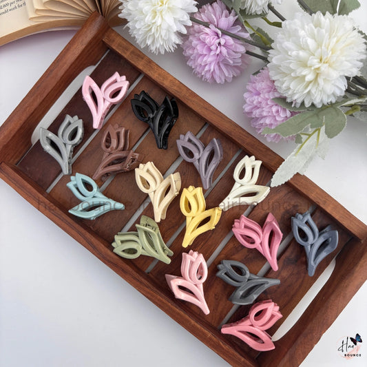 Tulip Bloom Hair Claw – Small
