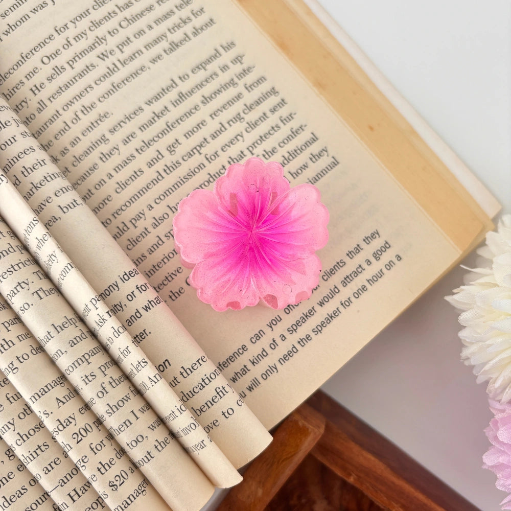 Shinny Hibiscus Hair Claw - Small