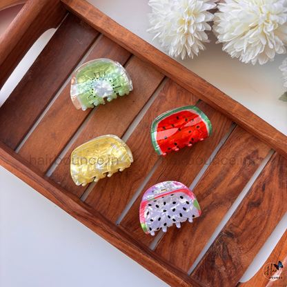 Cute Fruit Slice Hair Claw – Medium