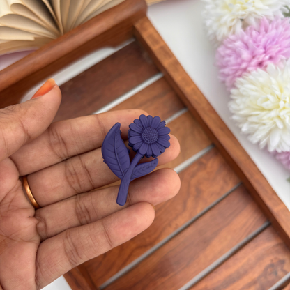 Colourful Sunflower Hair Claw - Small