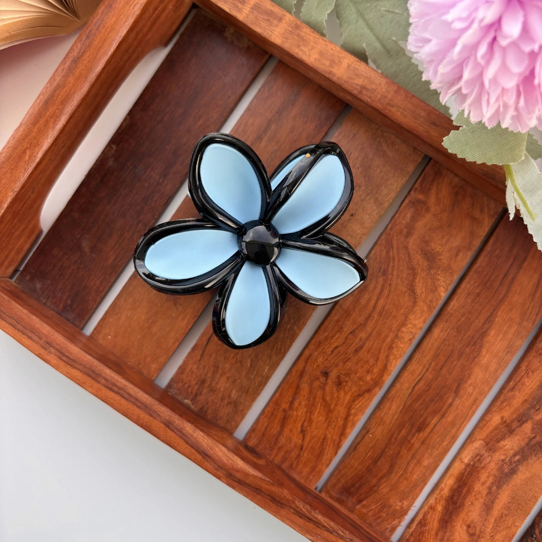 Glossy Petal Flower Hair Claw – Large 🌸✨