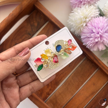 Royal Crystal Vine Center Hair Clip