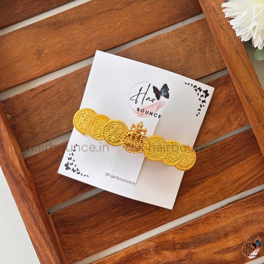 Temple Lakshmi Coin Hair Clip