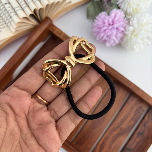 Golden Bow Pony Cuff
