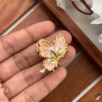 Butterfly Metal Hair Claw Clip - Small