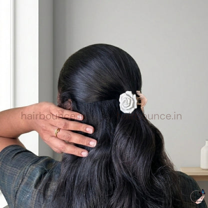 Dual Colour Rose Hair Claw - Small