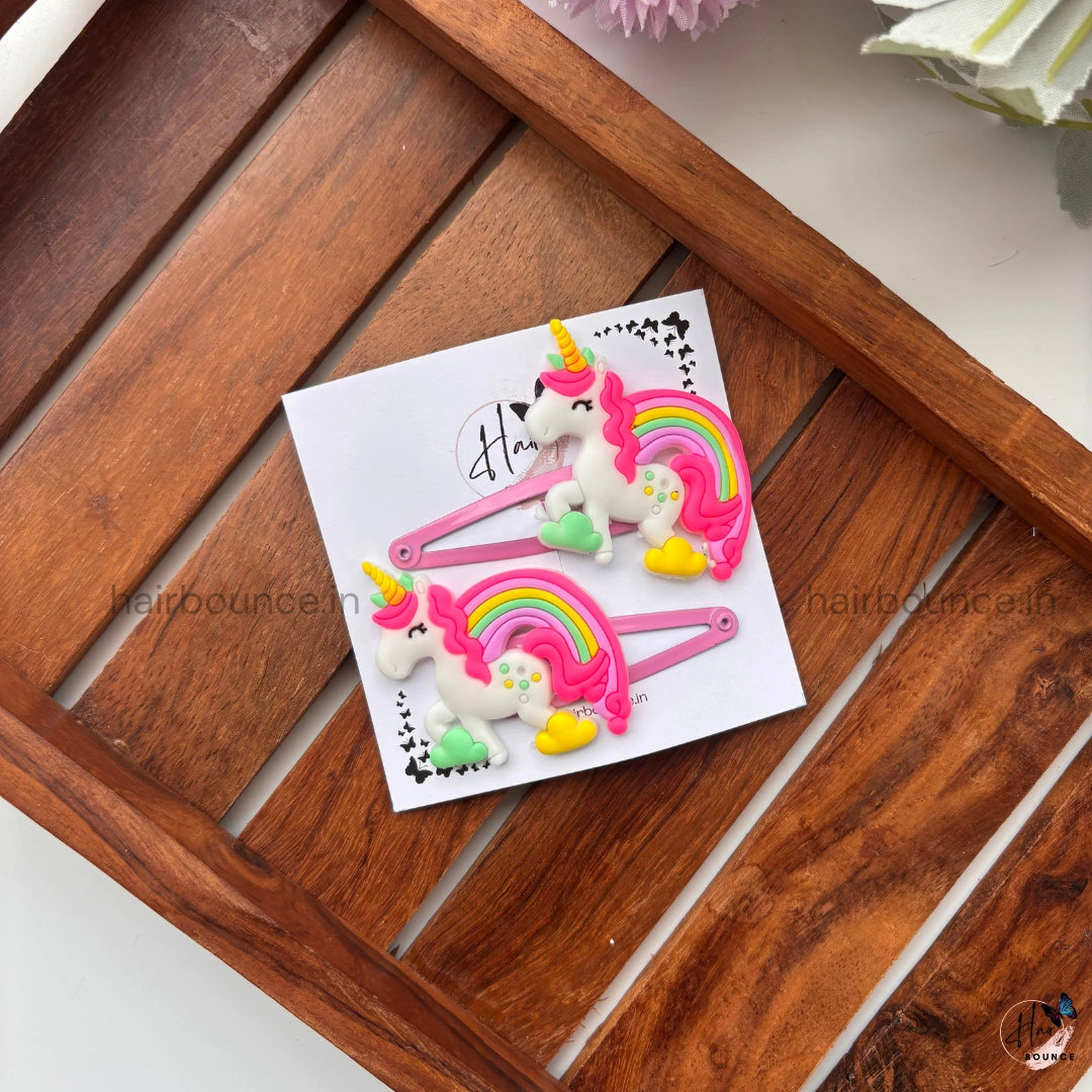 Dreamy Unicorn Hair Clips – Set of 2