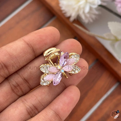 Crystal Bloom Mini Hair Claw