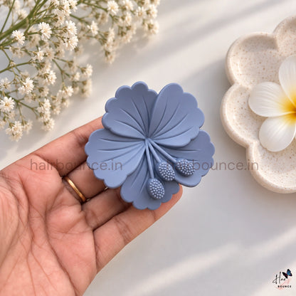Dual Colour Hibiscus Hair Claw - Medium