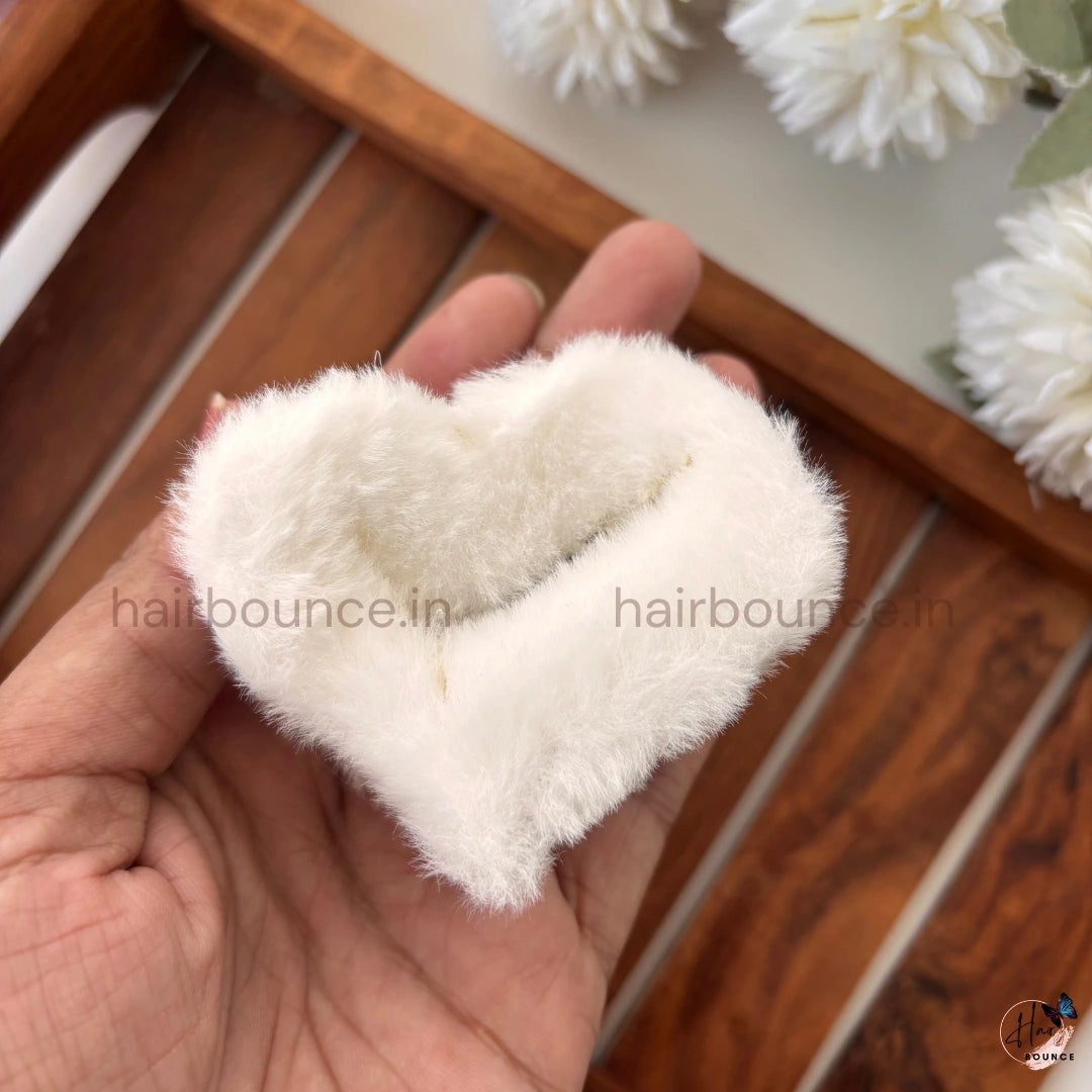 Heart Fur Hair Claw - Medium