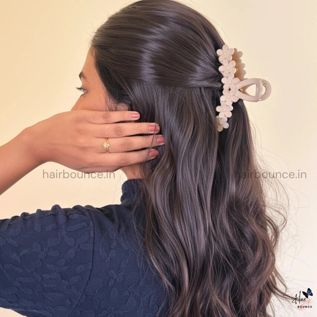 Loop Flower Hair Claw - Large