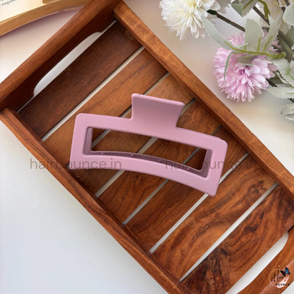 Matte Rectangle Hair Claw – Jumbo | Strong Hold Hair Clip for Thick & Long Hair