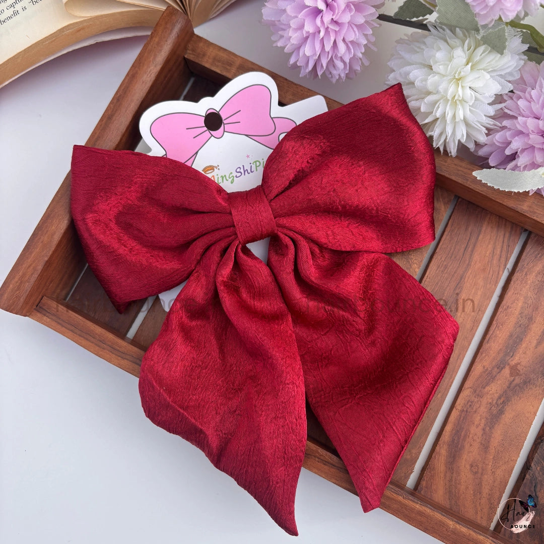 Luxe Satin Statement Bow Hair Clip