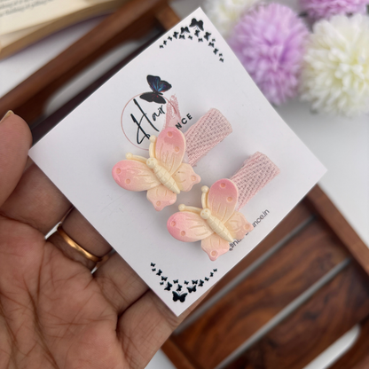 Dual Shade Butterfly Alligator Clip