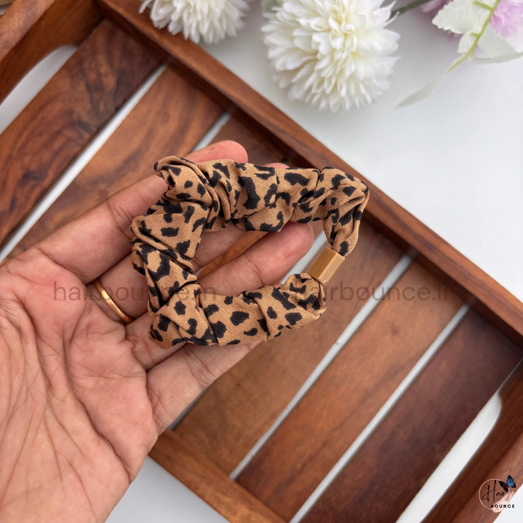 Wild Charm Animal Print Scrunchie Hair Tie