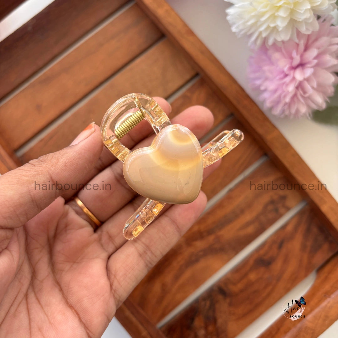 Heart Loop Hair Claw - Medium