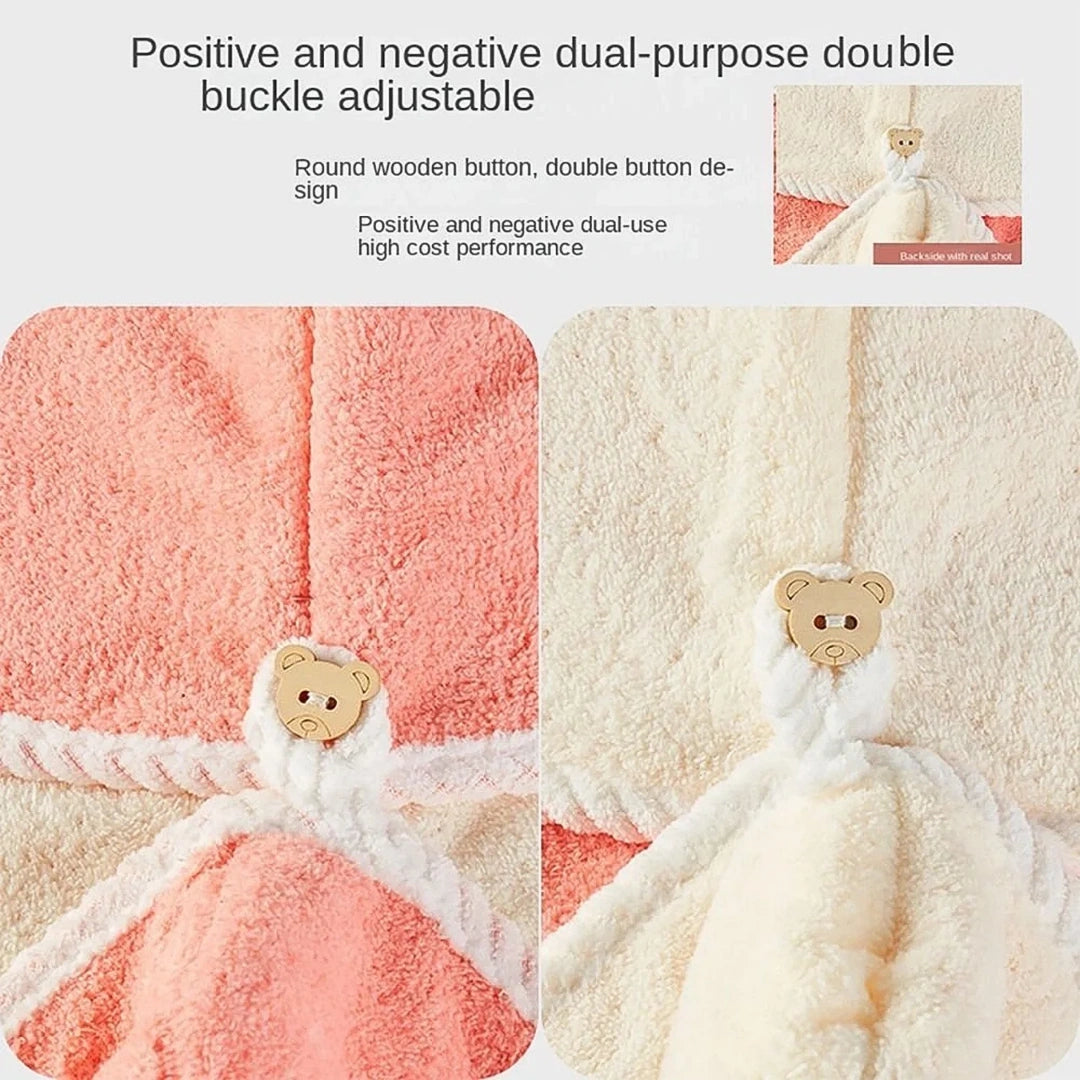 Double Layer Hair Drying Towel