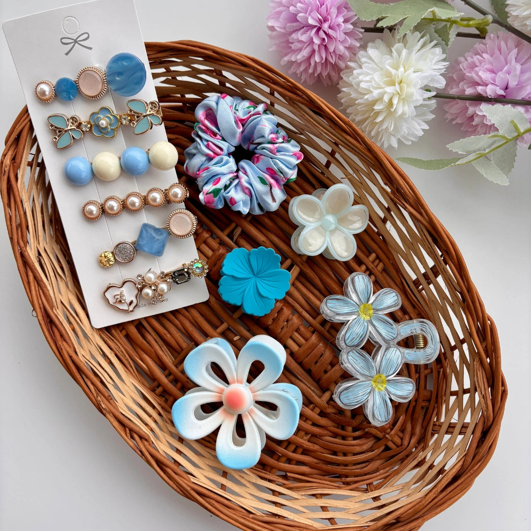 Ocean Bloom Hair Hamper 🌊