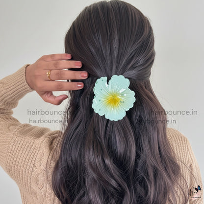 Shinny Hibiscus Hair Claw - Large