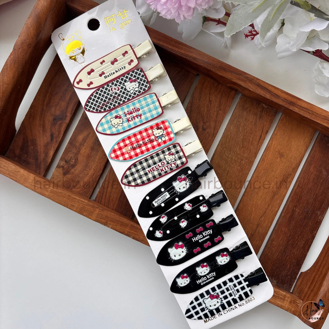 Hello Kitty Snap Hair Clips – Pack of 10