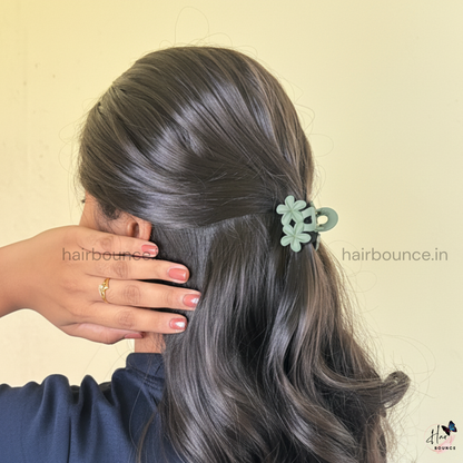 Mini Double Lilly Flower Hair Claw - Small