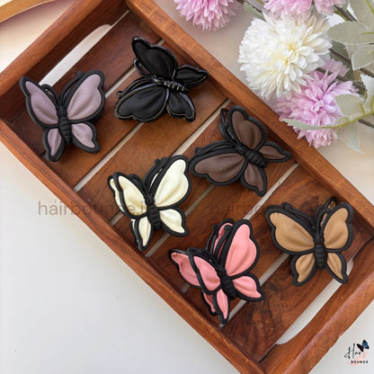 Flutter Charm Butterfly Hair Claw – Medium