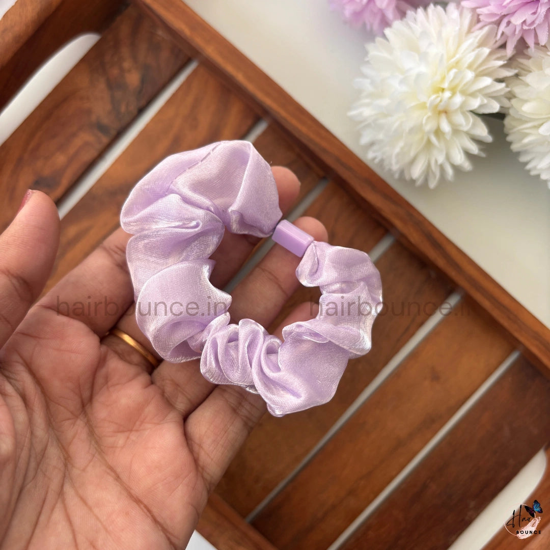 Sheer Organza Scrunchies – Soft Pastel Hair Ties